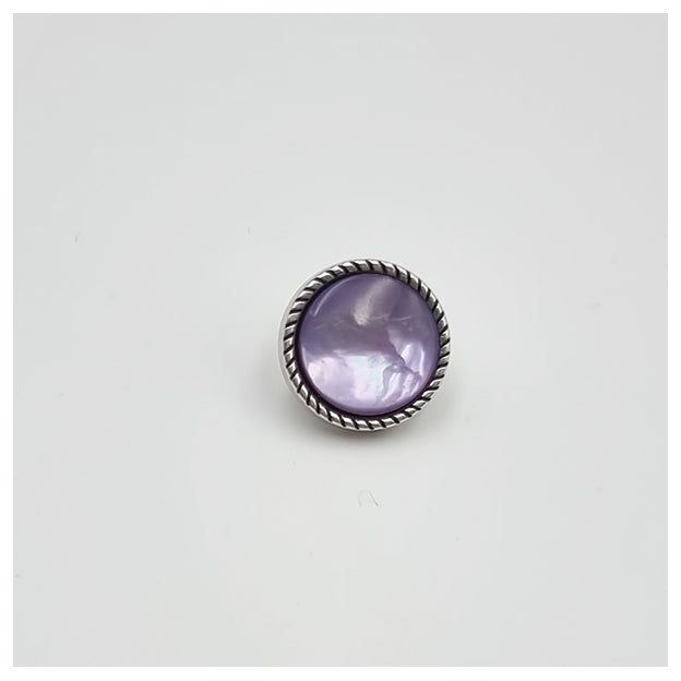 Knöpfe Perlmutt lila 13mm