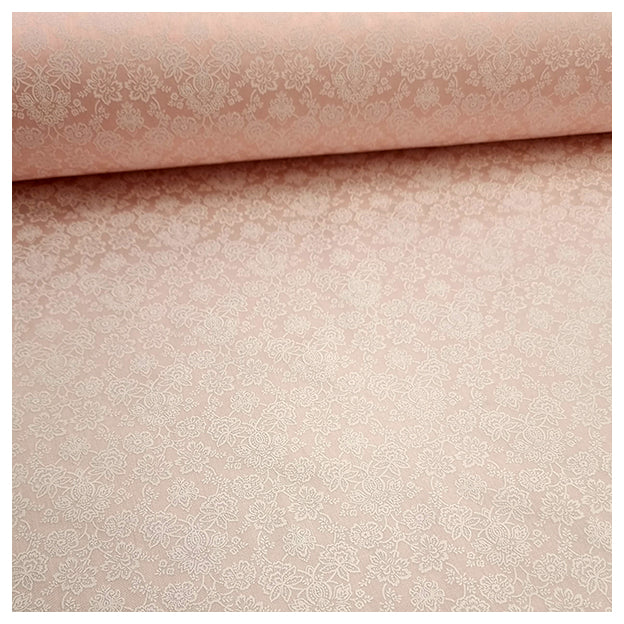 Trachten Stoffpaket sand und rosa mit Schürze