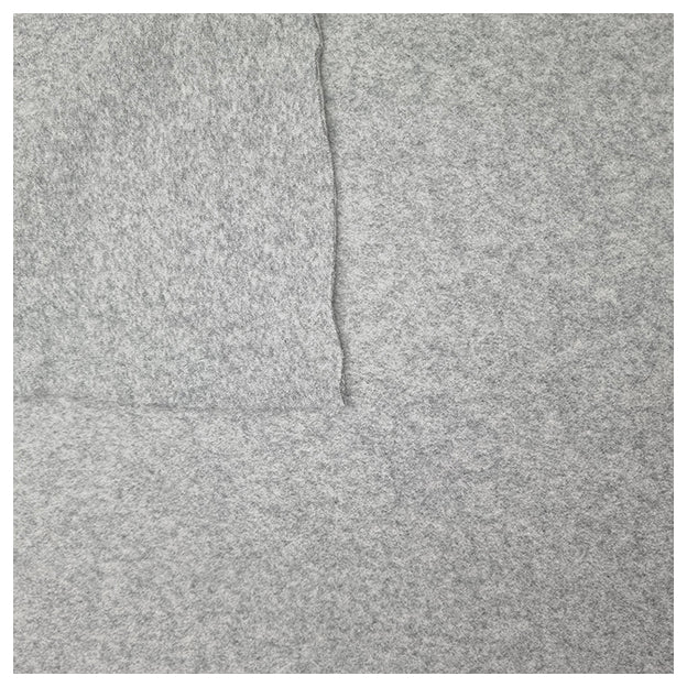 Baumwoll Fleece grau melange