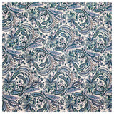Baumwoll-Popelin Paisley blau