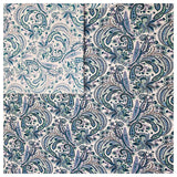 Baumwoll-Popelin Paisley blau