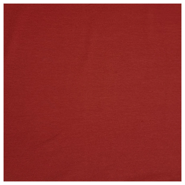 Baumwolljersey uni burnt brick