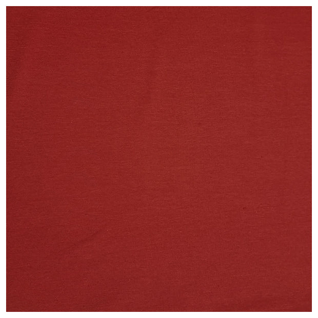 Baumwolljersey uni burnt brick