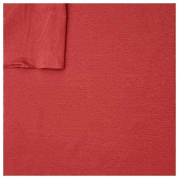 Baumwolljersey uni burnt brick