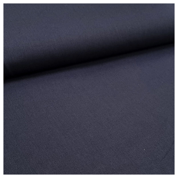 Baumwoll-Popeline uni dunkelblau