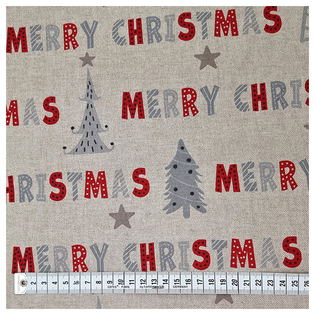 Canvas Merry Christmas beige