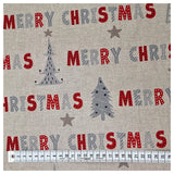 Canvas Merry Christmas beige