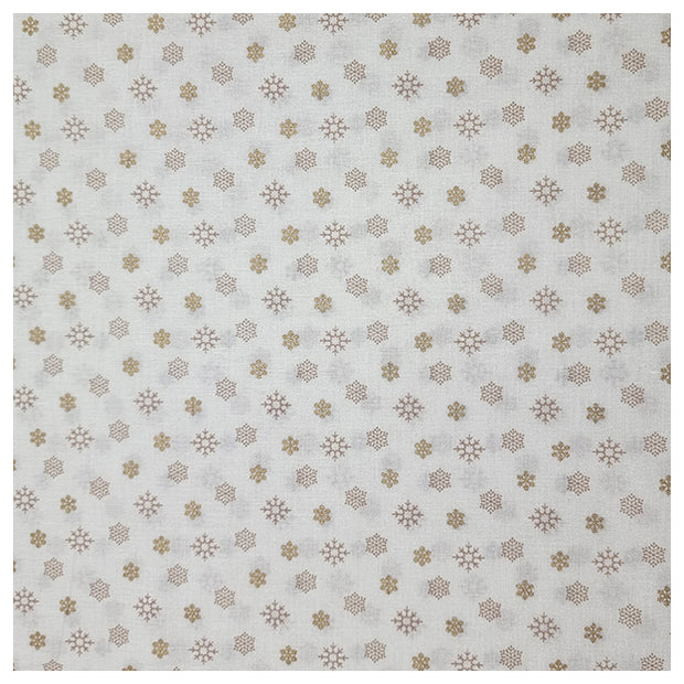 Baumwolle Schneeflocken creme