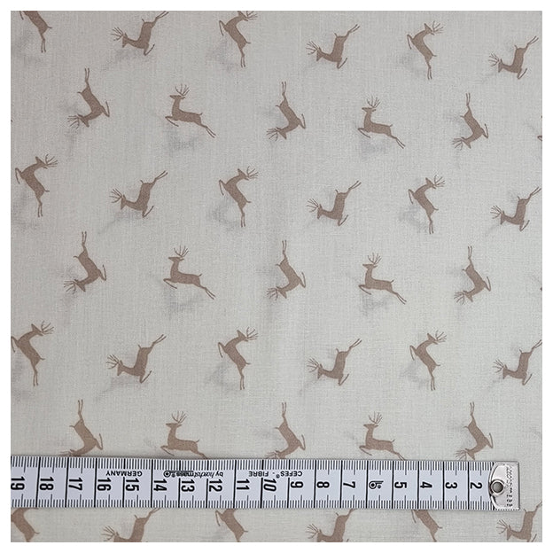 Baumwolle Hirsch creme