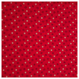 Baumwolle Schneeflocken rot
