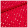 Baumwolle Schneeflocken rot