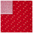 Baumwolle Schneeflocken rot