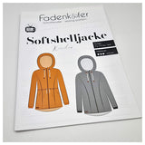 Papierschnittmuster Softshelljacke Kinder Größe 74-164