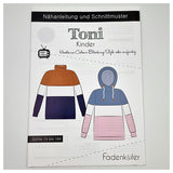 Papierschnittmuster Hoodie Toni Kinder Größe 74-164