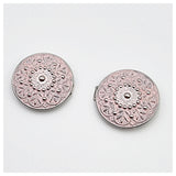 Dirndlschließe aus Metall rosa 70mm/35mm