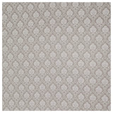 Baumwolle Ornamente Halbdruck weiß und beige