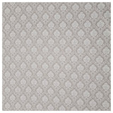 Baumwolle Ornamente Halbdruck weiß und beige