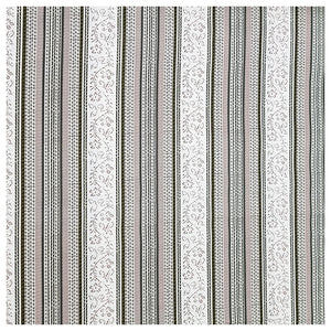 Baumwollsatin bedruckt beige und grün
