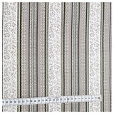 Baumwollsatin bedruckt beige und grün