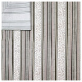 Baumwollsatin bedruckt beige und grün