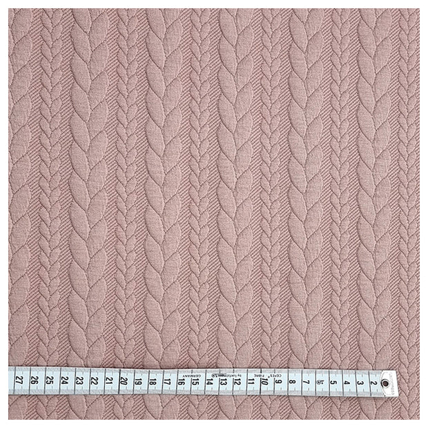 Zopf Jacquard/ Jersey rosa