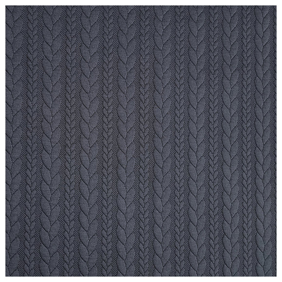 Zopf Jacquard/ Jersey navy