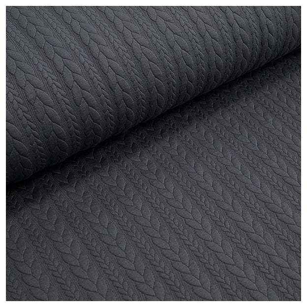 Zopf Jacquard/ Jersey navy