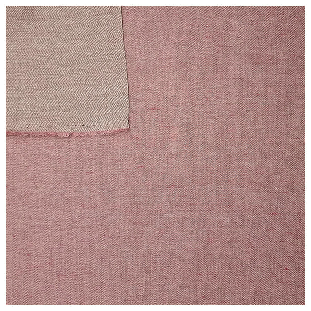 Leinen Fischgrät rosa