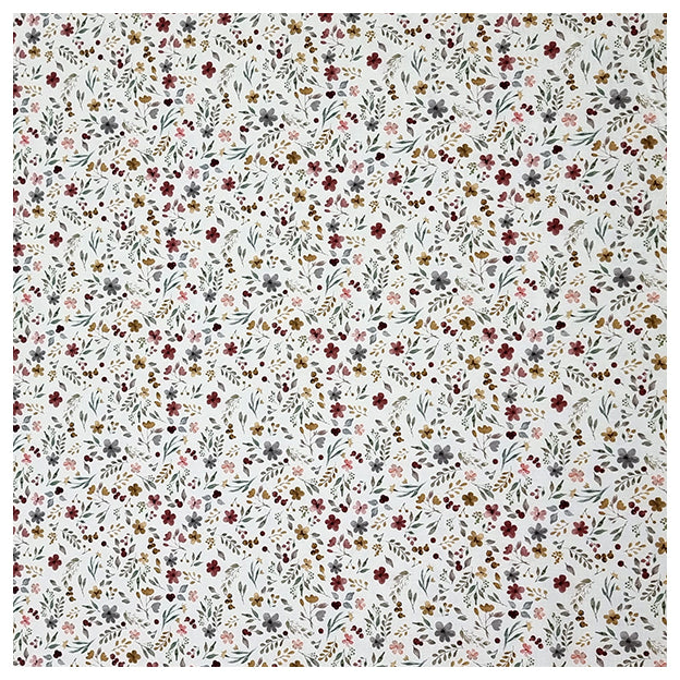 Jersey Blumen Collage ecru Digital