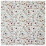 Jersey Stoffpaket Blumen Collage ecru und uni bordeaux mit Bündchen