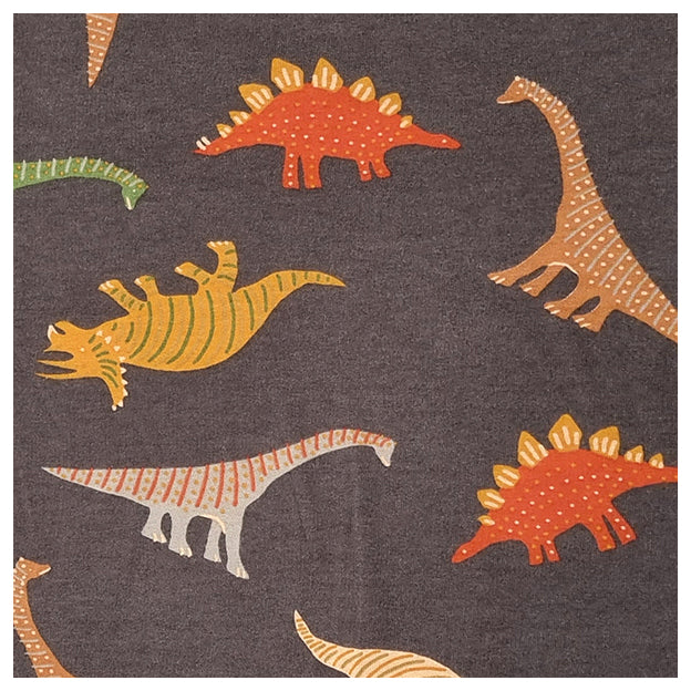 Stoffpaket Soft Sweatstoff Dino's und uni mit Bündchen