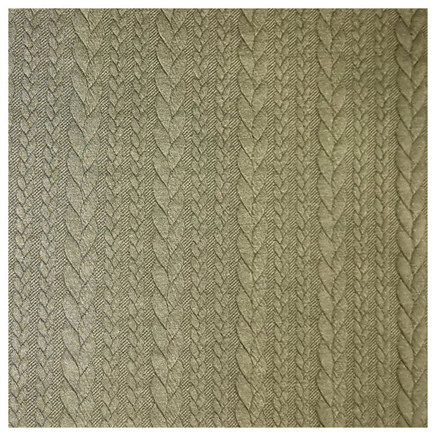 Zopf Jacquard/ Jersey olivgrün