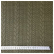 Zopf Jacquard/ Jersey olivgrün