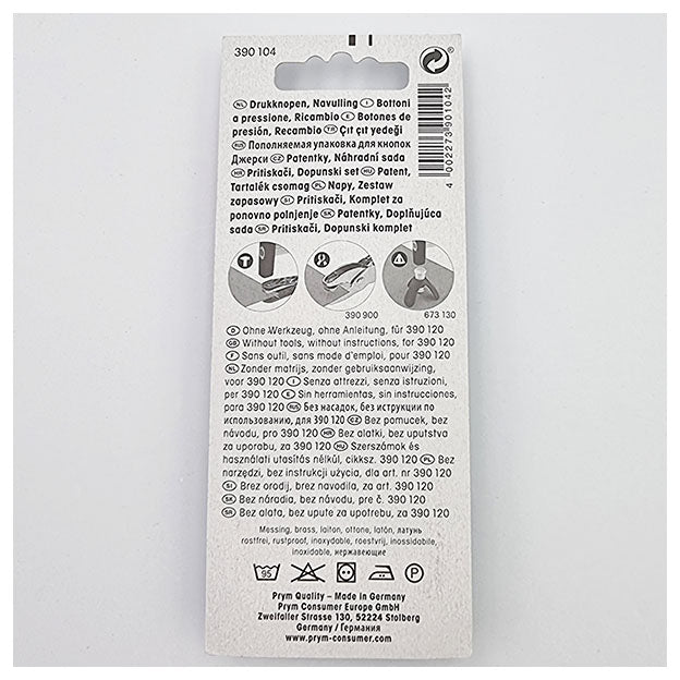 Druckknöpfe Nachfüllset 10mm 'Jersey' von Prym