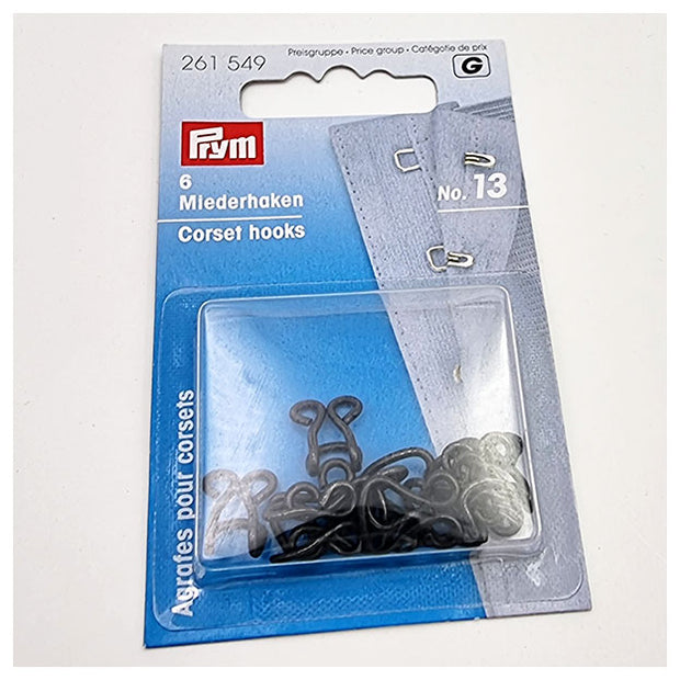 Miederhaken schwarz No. 13 von Prym