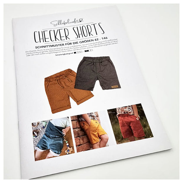 Papierschnittmuster checker Shorts 62-146