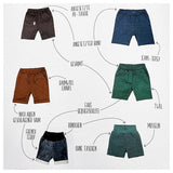 Papierschnittmuster checker Shorts 62-146