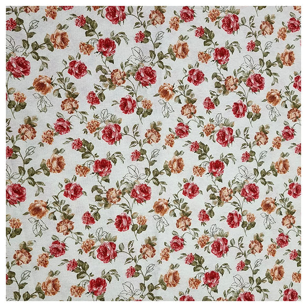 Canvas Rosen senfgelb und rot