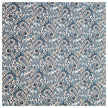 Baumwoll-Popelin Paisley blau und grau