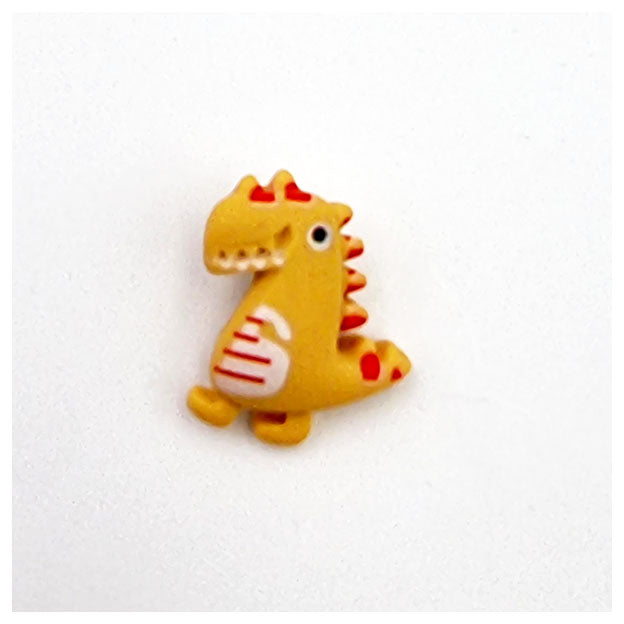 Knopf Dinosaurier gelb
