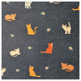 Jersey Katzen indigo meliert