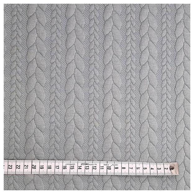 Zopf Jacquard/ Jersey altgrün