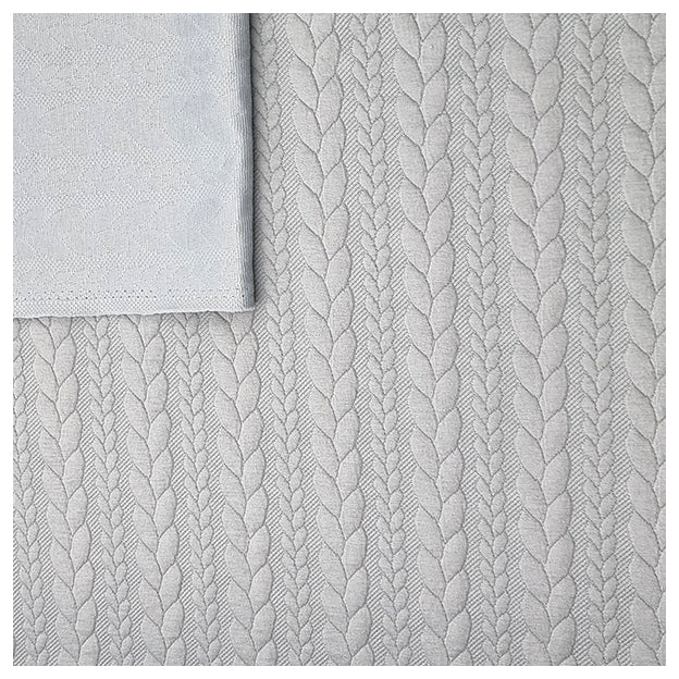 Zopf Jacquard/ Jersey altgrün