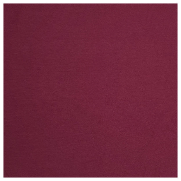 Baumwolljersey uni bordeaux