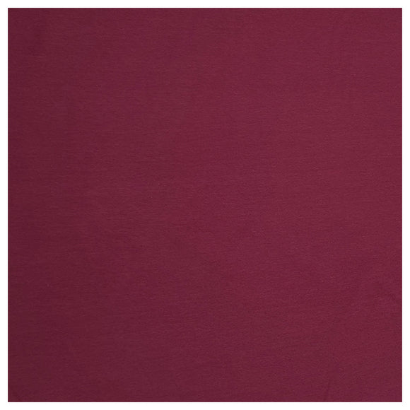 Baumwolljersey uni bordeaux