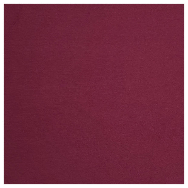 Baumwolljersey uni bordeaux