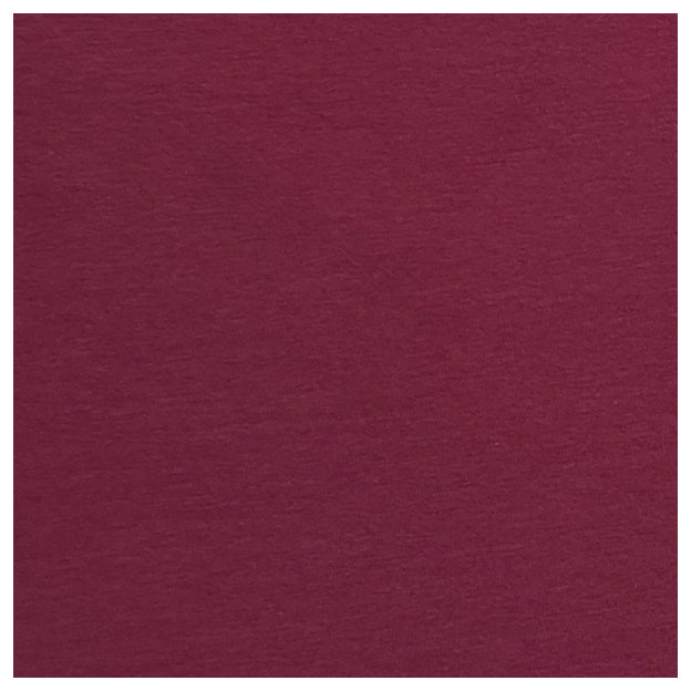 Baumwolljersey uni bordeaux