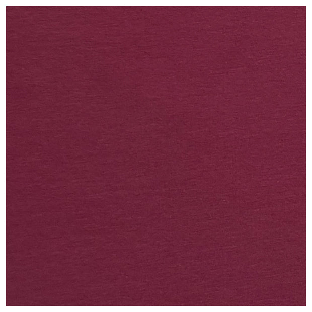 Baumwolljersey uni bordeaux