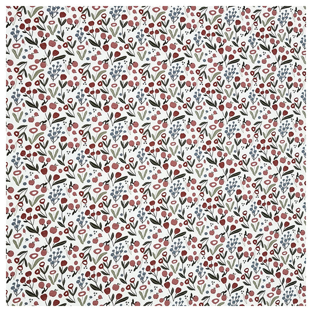 Jersey Blümchen wollweiß