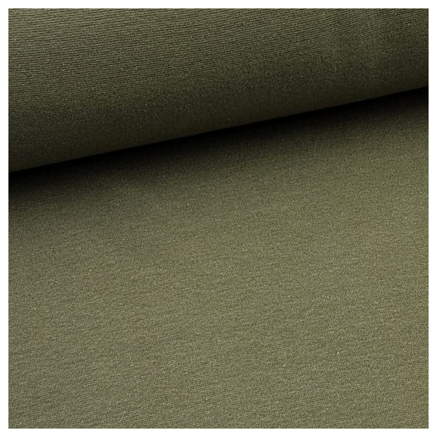 Jersey Stoffpaket Traktor und streifen tannengrün mit Bündchen